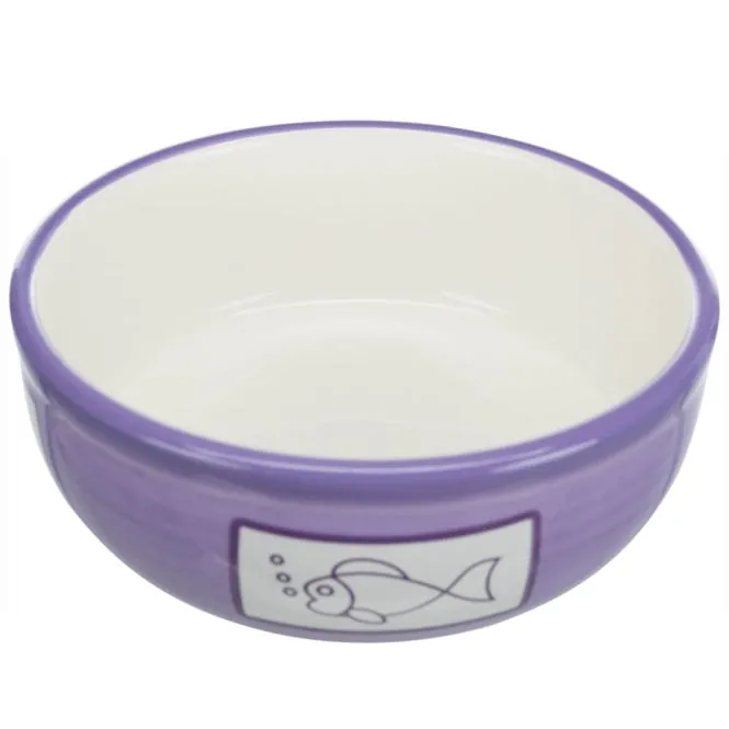Trixie Keramiknapf mit Fischmotiv – 0,35 l