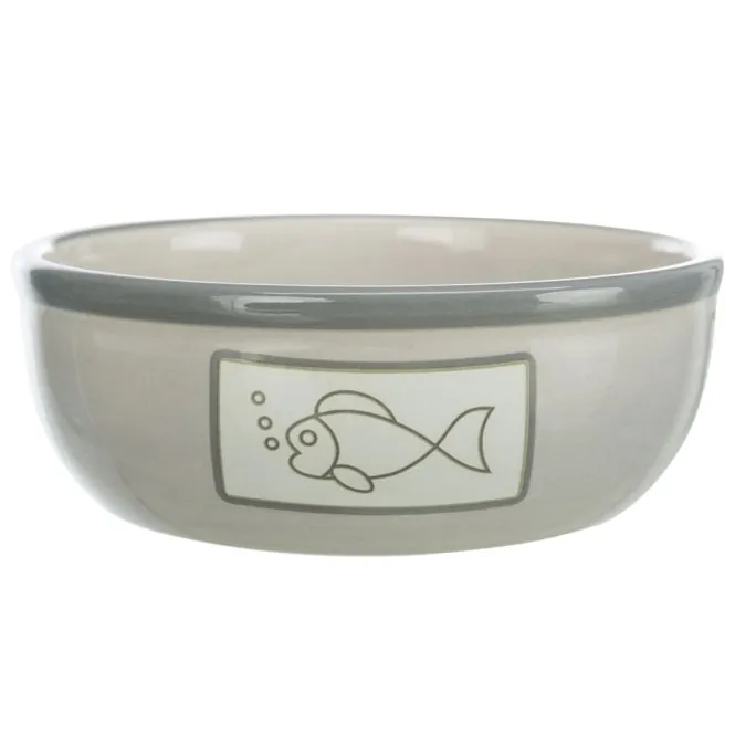 Trixie Keramiknapf mit Fischmotiv – 0,35 l