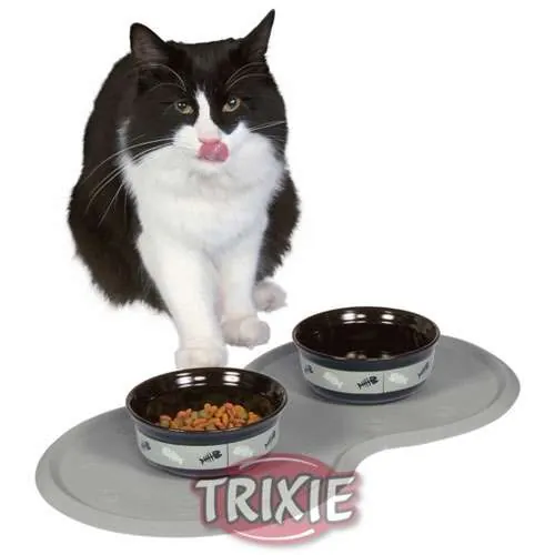 Trixie Napfunterlage aus Naturgummi – rutschfest, für Hunde und Katzen