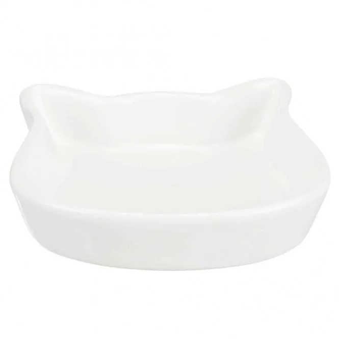 Trixie Keramiknapf Katzenkopf – ausgefallenes Design, 0,25 l