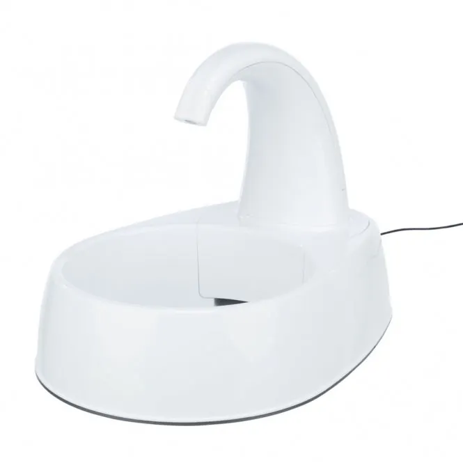 Trixie Trinkbrunnen Curved Stream für frisches Wasser – bessere Wasserqualität