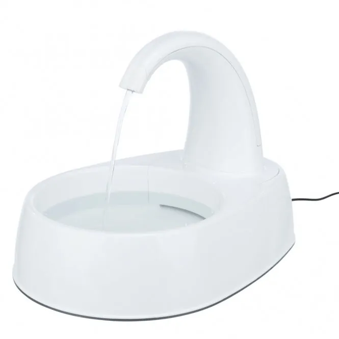 Trixie Trinkbrunnen Curved Stream für frisches Wasser – bessere Wasserqualität