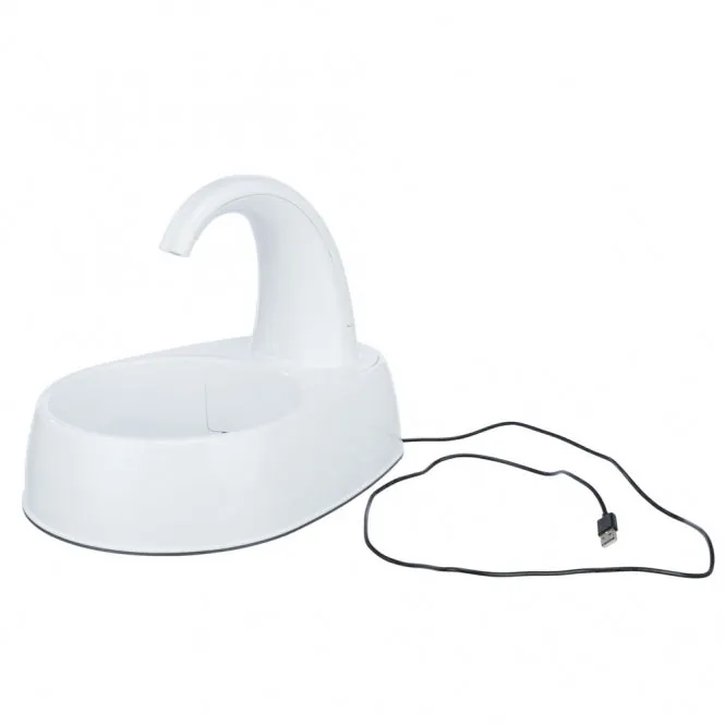 Trixie Trinkbrunnen Curved Stream für frisches Wasser – bessere Wasserqualität