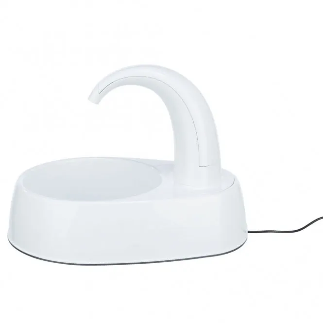 Trixie Trinkbrunnen Curved Stream für frisches Wasser – bessere Wasserqualität