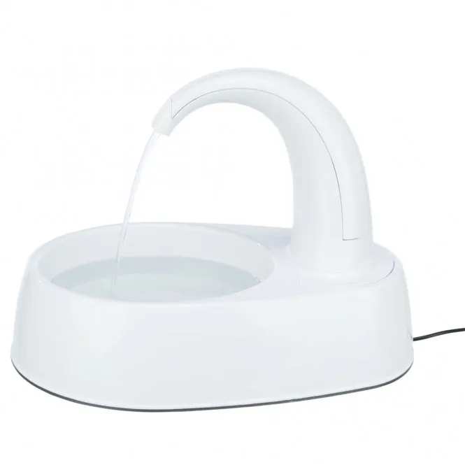 Trixie Trinkbrunnen Curved Stream für frisches Wasser – bessere Wasserqualität