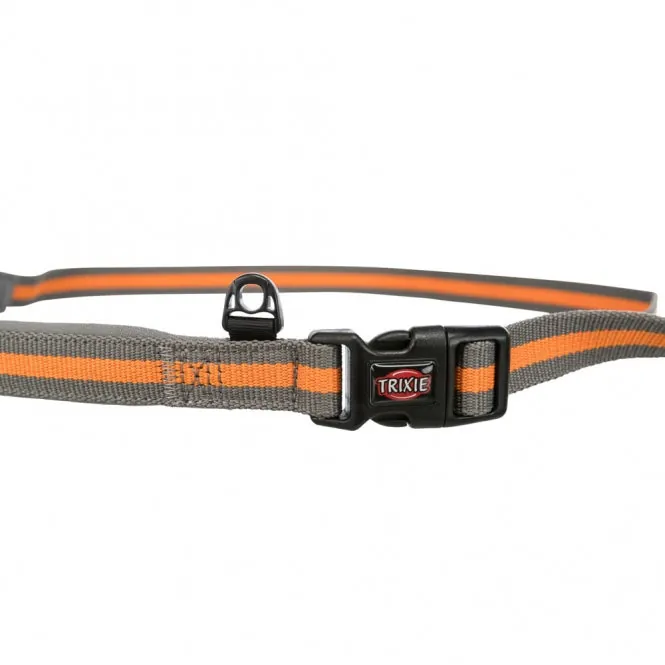 Trixie Jogging-Hundeleine - grafit/papaya