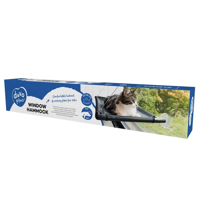 Duvoplus Fensterhängematte - schwarz