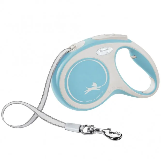 FLEXI Rollleine New COMFORT Gurt – mit Softgriff