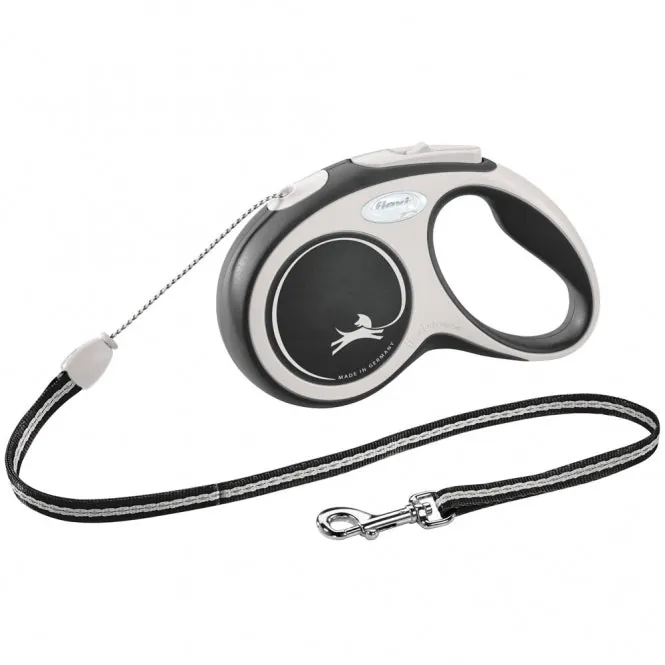 FLEXI Rollleine New COMFORT Seil – mit Softgriff & Kurzhub-Bremssystem