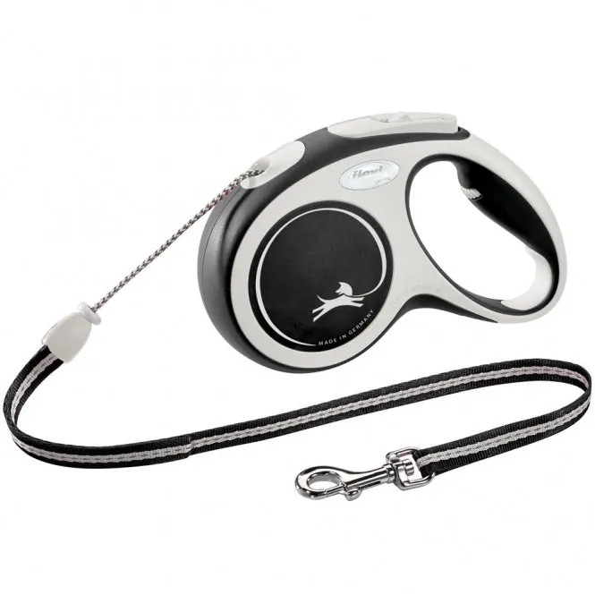 FLEXI Rollleine New COMFORT Seil – mit Softgriff & Kurzhub-Bremssystem