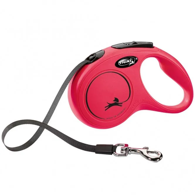 FLEXI Rollleine New CLASSIC Gurt – mit Kurzhub-Bremssystem