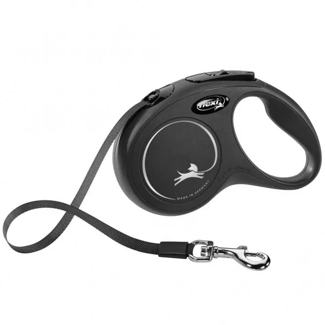 FLEXI Rollleine New CLASSIC Gurt – mit Kurzhub-Bremssystem