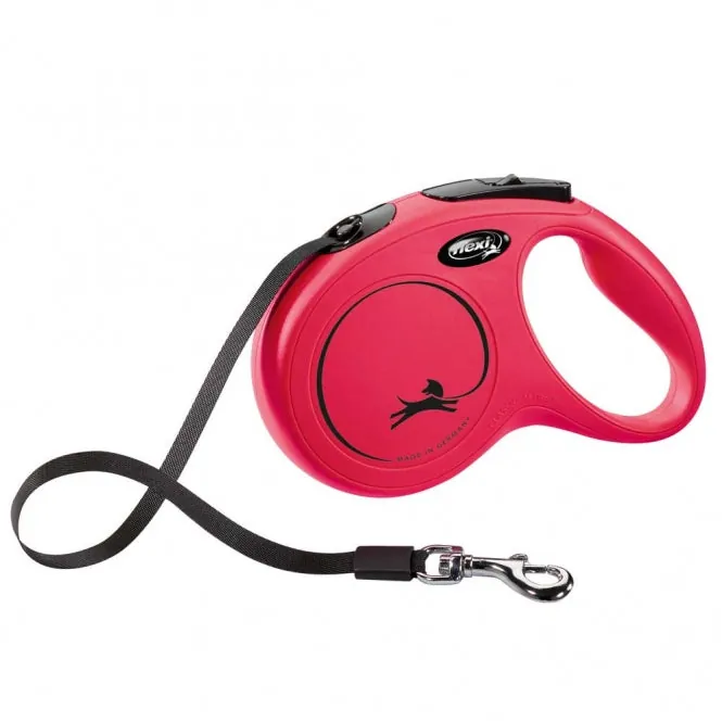 FLEXI Rollleine New CLASSIC Gurt – mit Kurzhub-Bremssystem