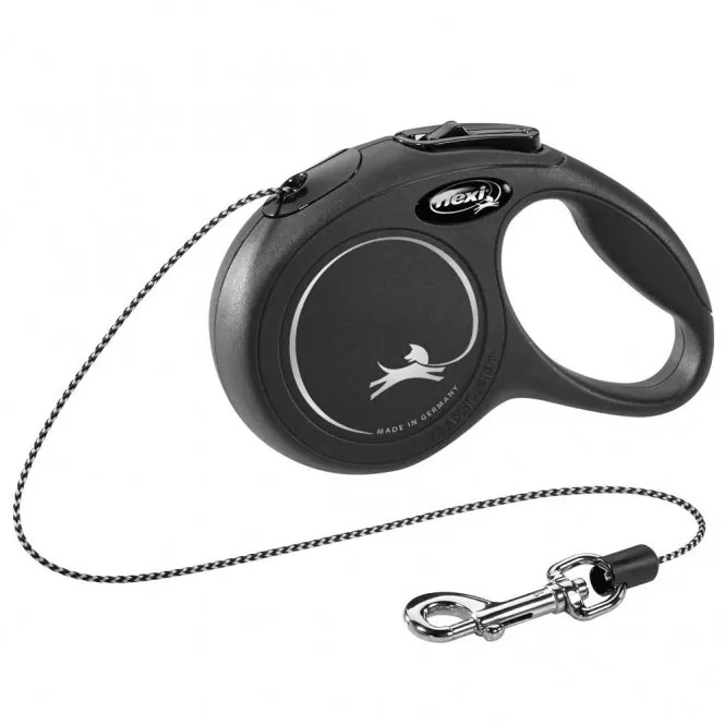 FLEXI Rollleine New CLASSIC Seil – mit Kurzhub-Bremssystem