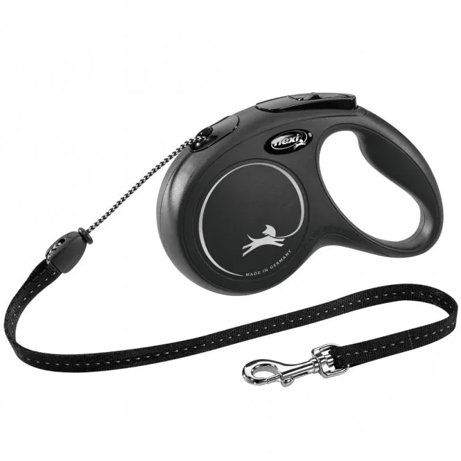 FLEXI Rollleine New CLASSIC Seil – mit Kurzhub-Bremssystem