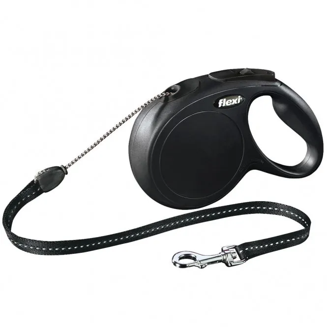 FLEXI Rollleine New CLASSIC Seil – mit Kurzhub-Bremssystem
