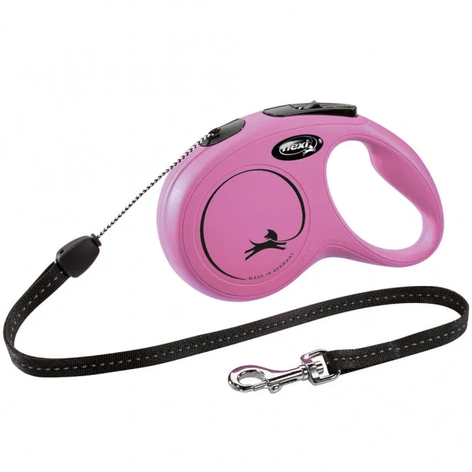 FLEXI Rollleine New CLASSIC Seil – mit Kurzhub-Bremssystem