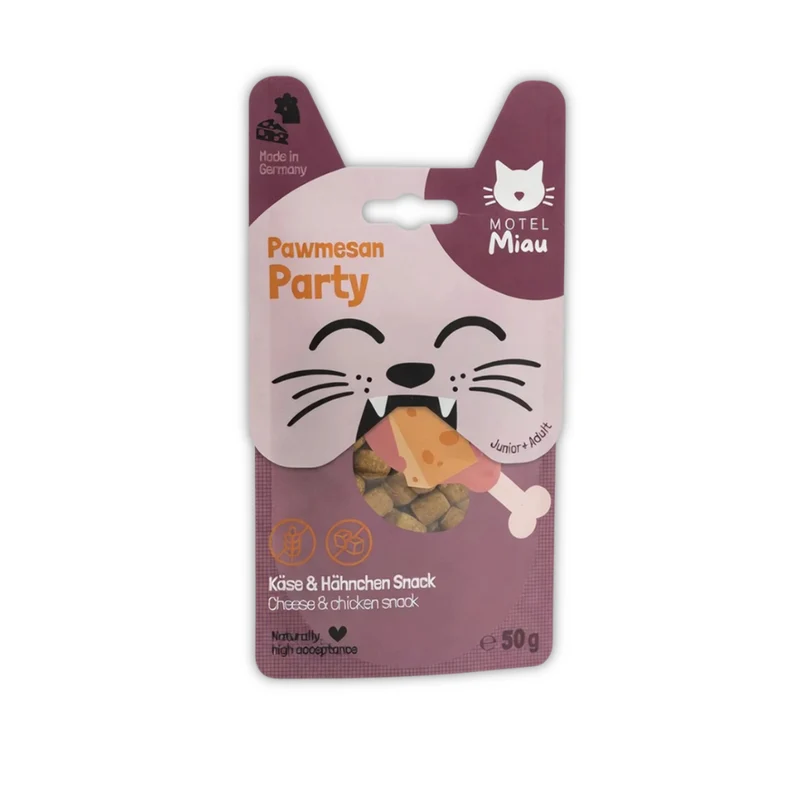Motel Miau Katzenleckerli Pawmesan Party