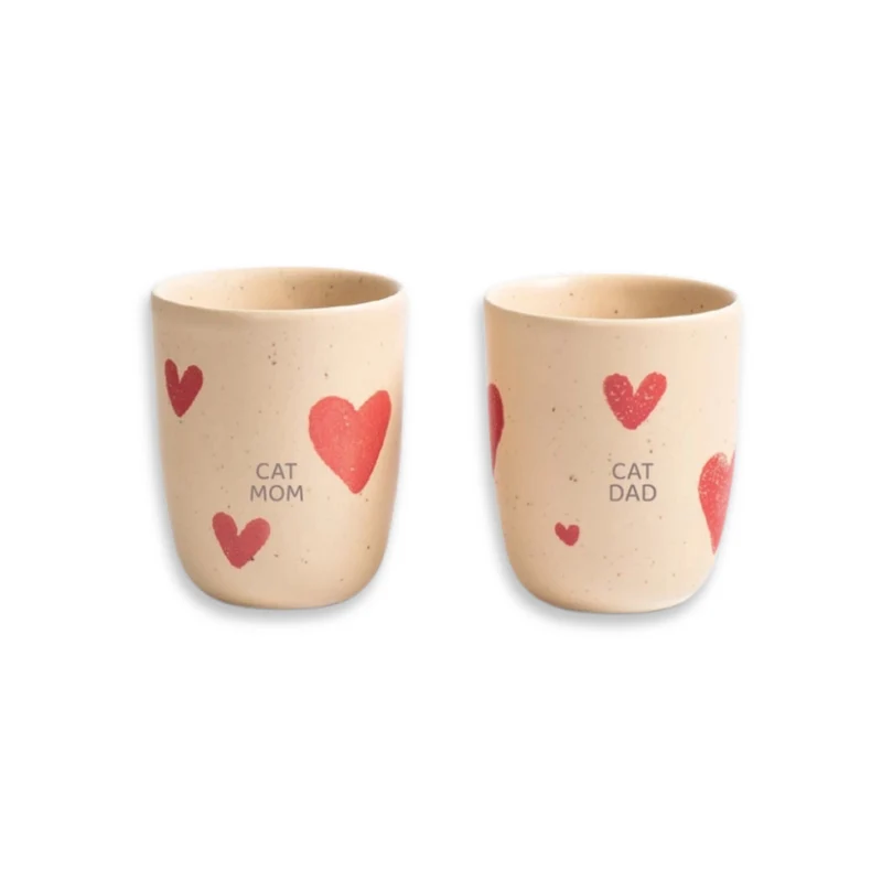 2er-Set Tasse LOVE Medium Cup CATMOM & CATDAD