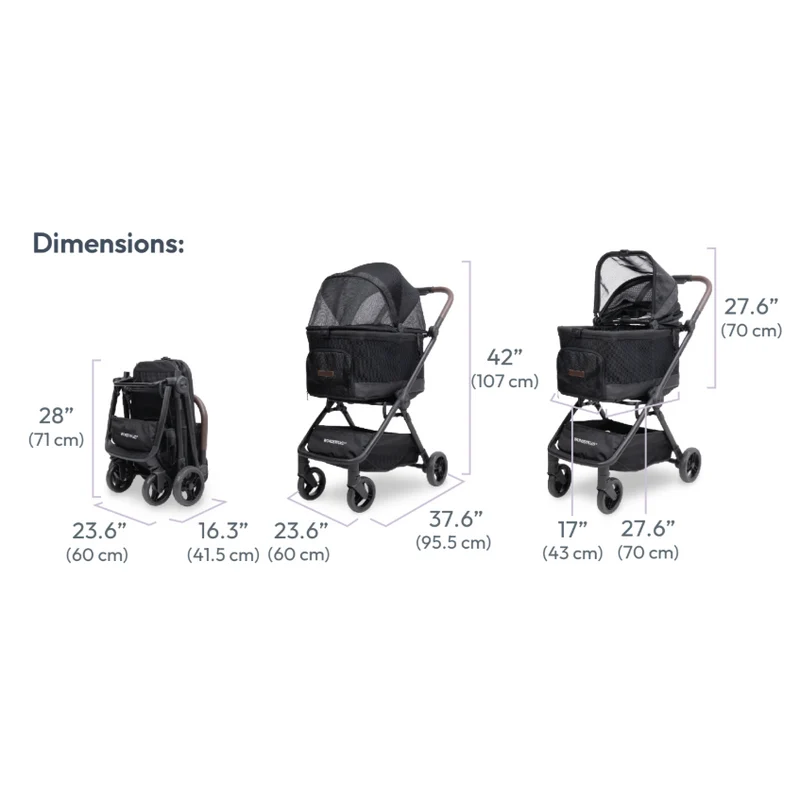 WonderFold Buddy 3-in-1 Haustierwagen