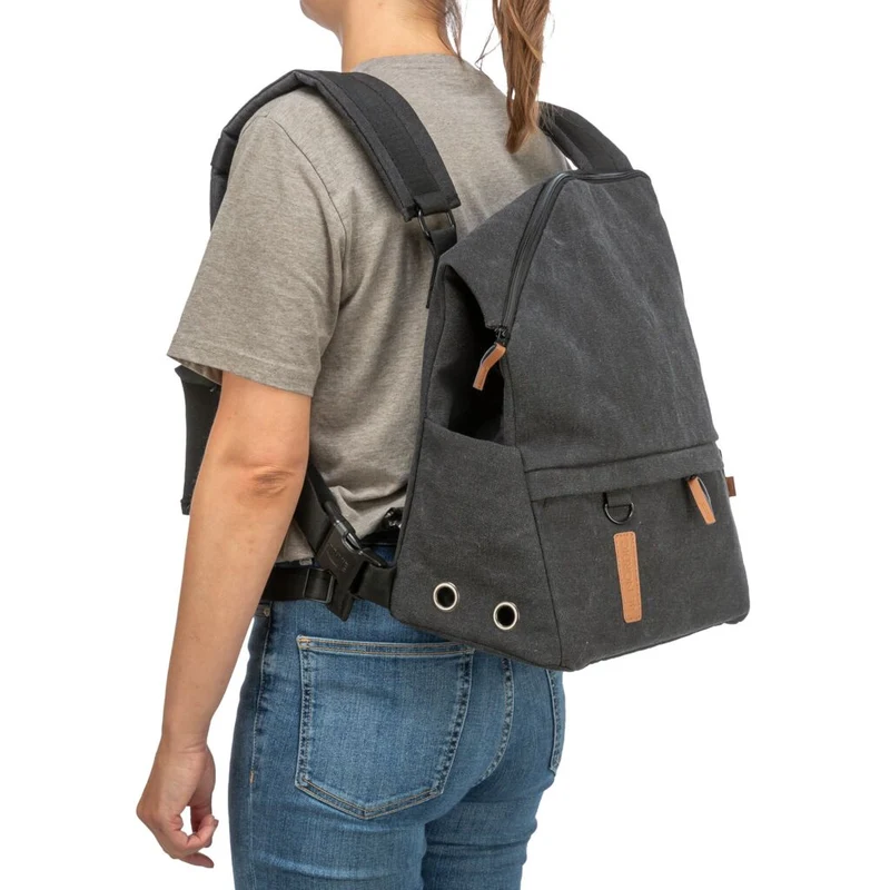 Trixie BE NORDIC Bjorn Backpack Dog Carrier - BLACK/35X40X20CM