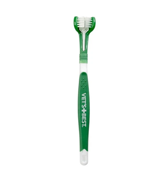 Vets+Best Triple Headed Toothbrush for Dogs