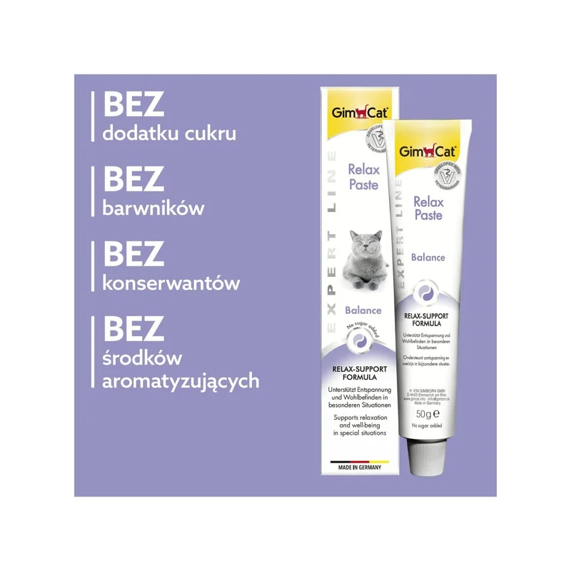 Gimborn GimCat Expert Line Relax Balance Calming Paste for Cats 50G