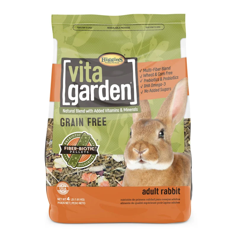 Higgins Vita Garden Fiber-Biotic Adult Rabbit Food 4LB