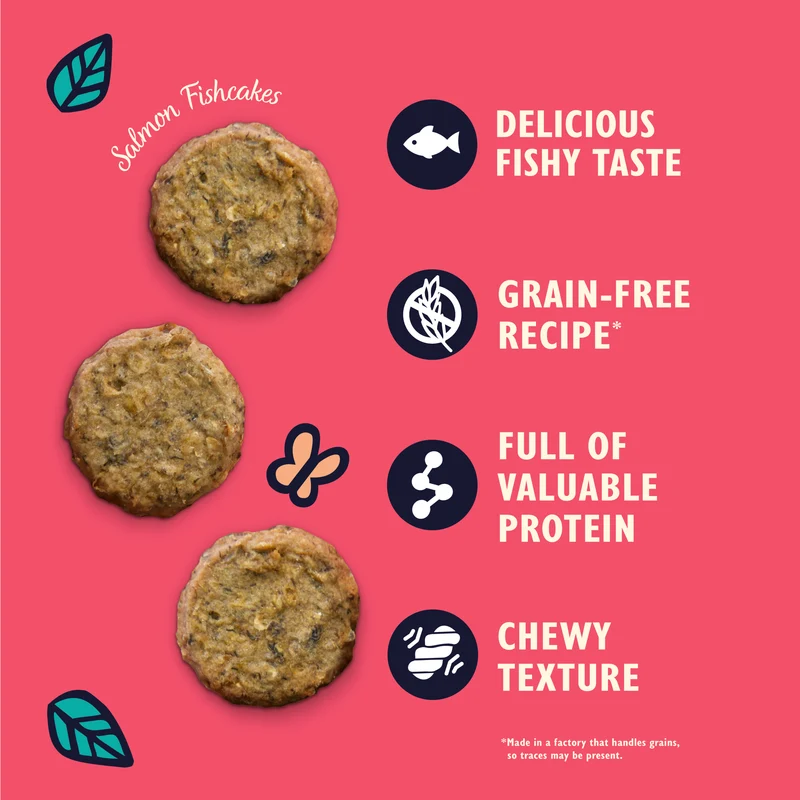 Lily's Kitchen Salmon Fishcakes With White Fish Adult Dog Treat 70G