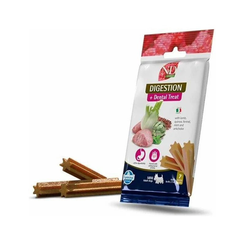 Farmina N&D Quinoa Adult Mini Dental Dog Treat for Digestion 60G