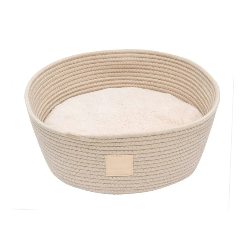 Katzenbett HAMPER Baumwollkorb Sandstein