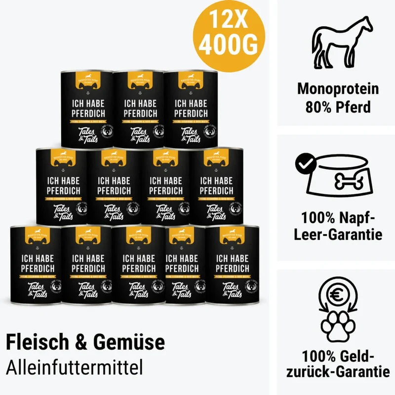 Tales & Tails Ich habe PFERDich – Nassfutter Pferd für Hunde