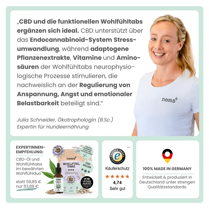 Premium Hanfsamenöl Tropfen für Hunde und Pferde