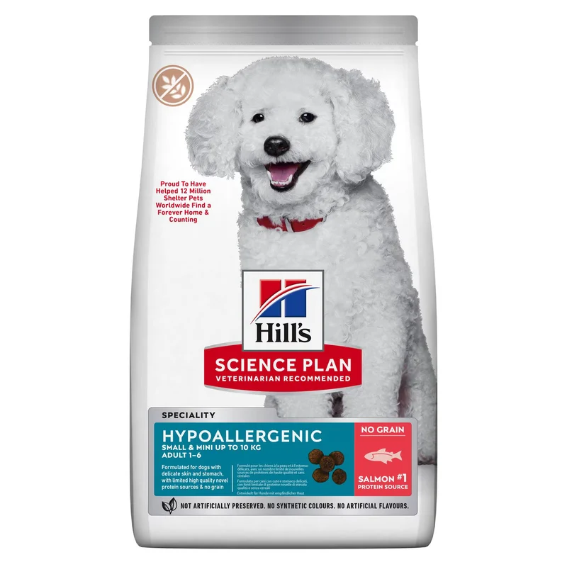 Hill's Science Plan Hypoallergenic Small & Mini Adult Dry Dog Food With Salmon 1.5KG