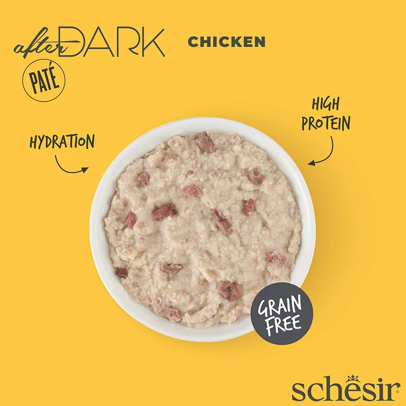 Schesir After Dark Complete Chicken Wet Cat Food In Pate 80G