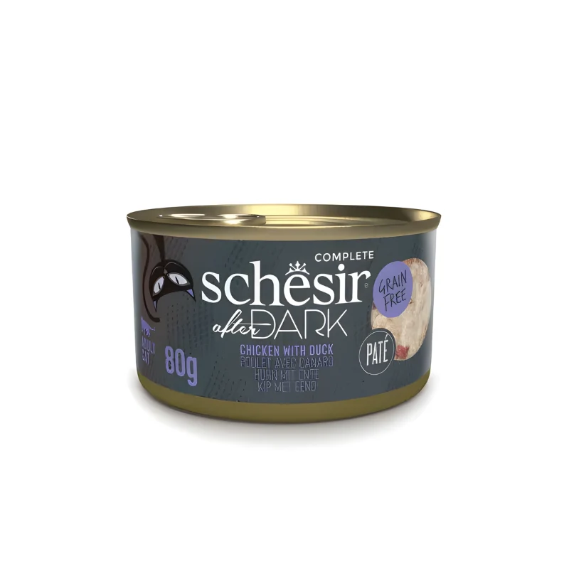 Schesir After Dark Complete In Pate' Wet Cat Food Variety Pack 12x80g