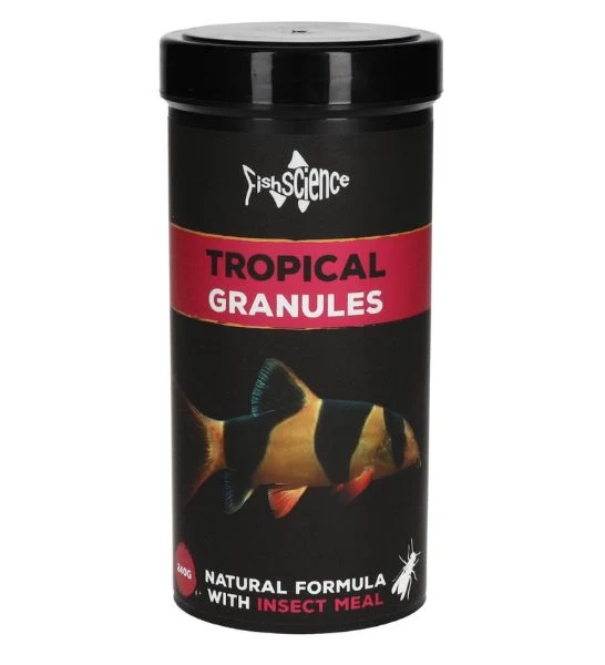 Expiry Date 30-Nov-26 FishScience Tropical Granules Fish Food - 240G