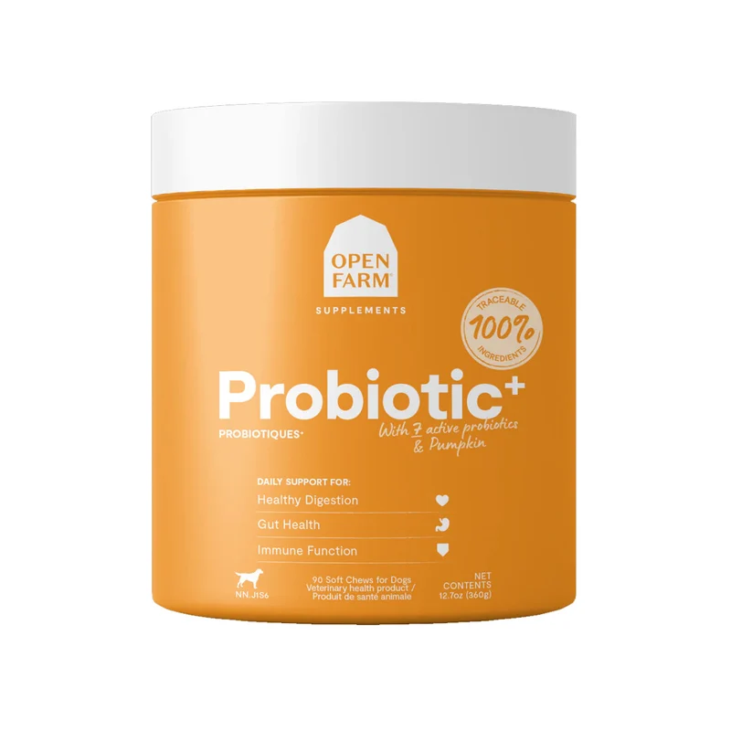 Expiry Date 23-Sep-26 Open Farm Probiotic Chews Supplement for Dogs - 360G