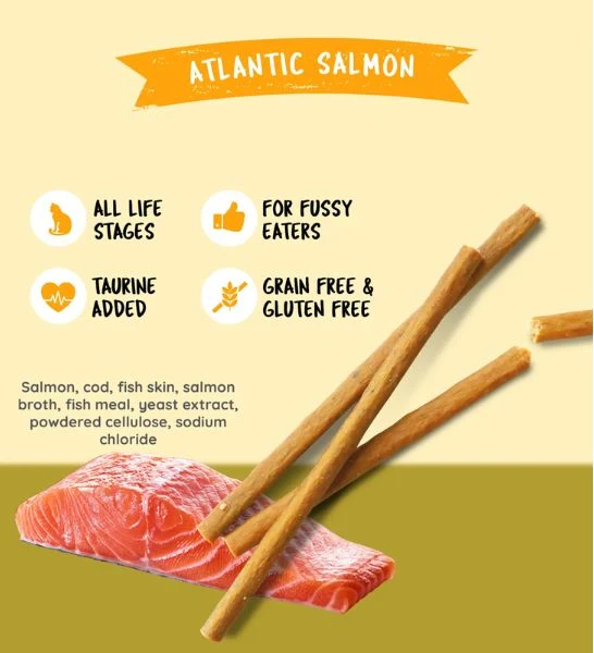 Kit Cat Grain Free Cat Stick Atlantic Salmon 15G
