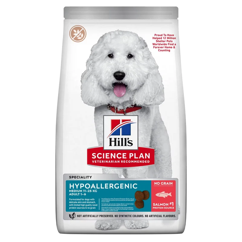 Hill's Science Plan Hypoallergenic With Salmon Medium Breed Adult Dry Dog Food
