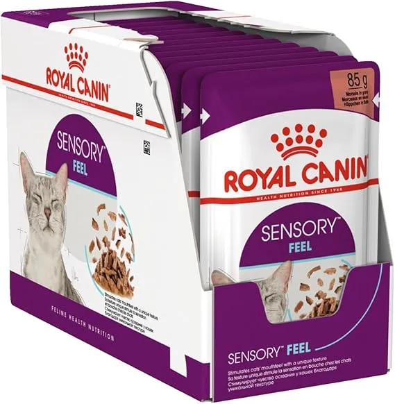 Royal Canin Feline Health Nutrition Sensory Feel Gravy Cat Wet Food 85G