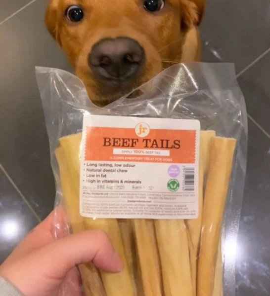 Jr Pet Products Beef Tails Dog Treats 250G