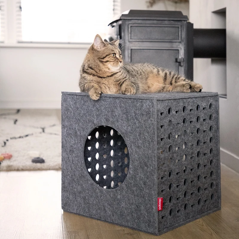 Katzenmöbel Spielwürfel CUBE Grau