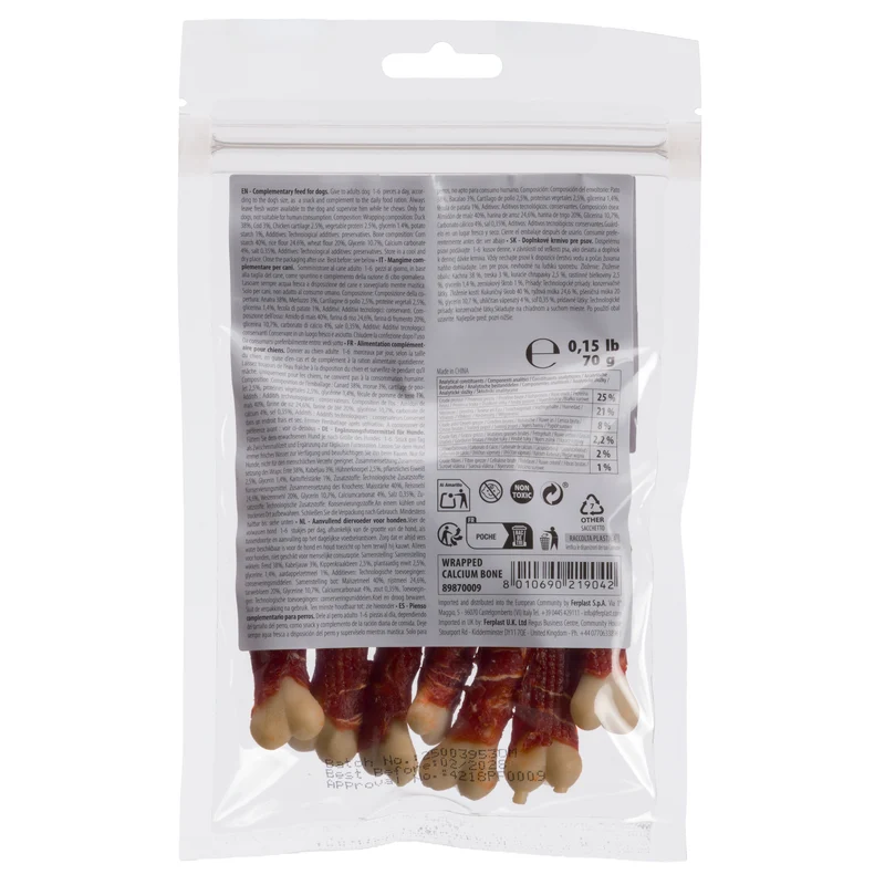 WRAPPED CALCIUM BONE