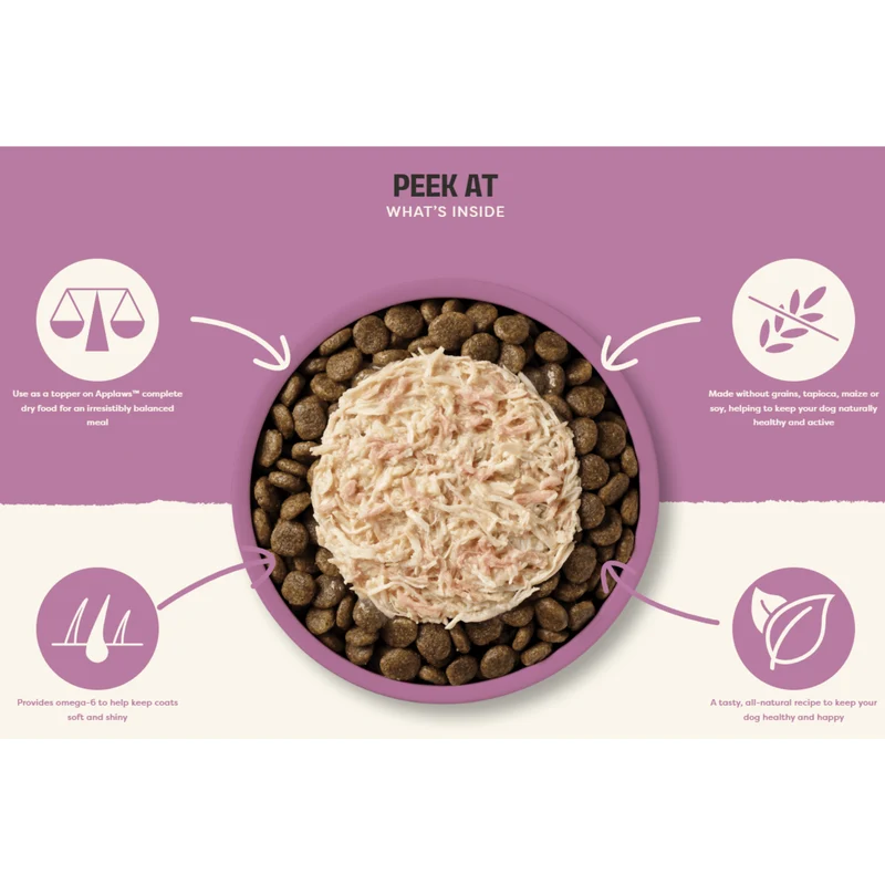 Applaws Taste Topper in Gravy Chicken Breast With Duck Wet Dog Food 156G