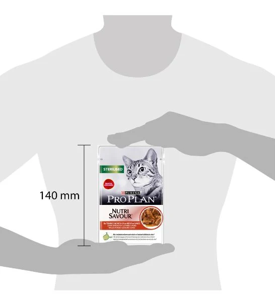 Purina Pro Plan Sterilised Adult Beef in Gravy Wet Cat Food