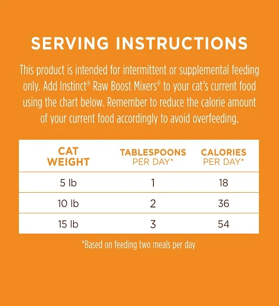 Instinct Raw Boost Mixers Digestive Health Freeze Dried Cat Food Topper 5.5OZ