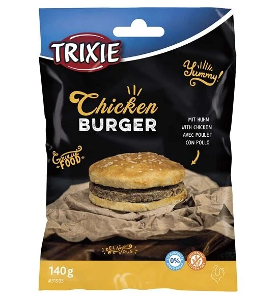 Expiry Date 28-Nov-26 Trixie Chicken 9 CM Burger Dog Treats - CHICKEN/140G