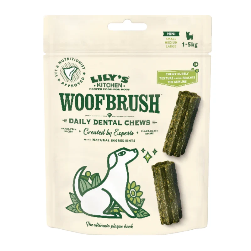 Expiry Date 30-Nov-26 Lily's Kitchen Woofbrush Dental Dog Chews Bulk Pack - LARGE