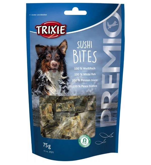 Expiry Date 30-Nov-26 Trixie Premio Sushi Bites Dog Treats - 75G